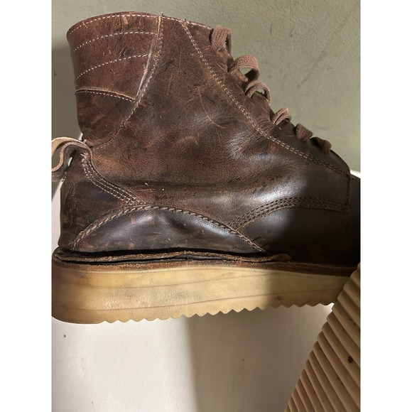 Oliberte Gando Brown Leather Boots Mens Sz 42 Safari Fair Trade Military US 10 main image 7